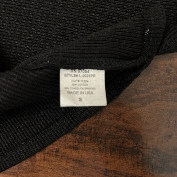 Lanston Ribbed Knit Midi Dress Size Small Black Bodycon Revolve Party Sleek Sexy - Picture 6 of 15